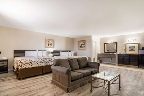 Desk, laptop workspace, free WiFi, bed sheets