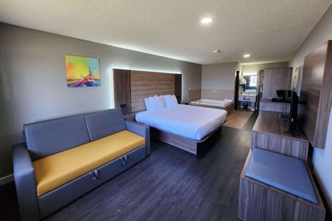 Desk, soundproofing, iron/ironing board, cribs/infant beds