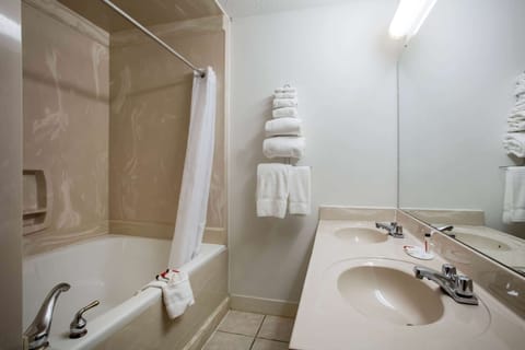 Studio Suite, 1 King Bed, Non Smoking | Bathroom | Free toiletries, hair dryer, towels