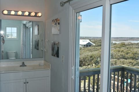 Top floor suit Master Bath with whirlpool jet tub and separate showers