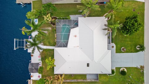 Villa Geraldine is a large house with great views & a short trip to the open water