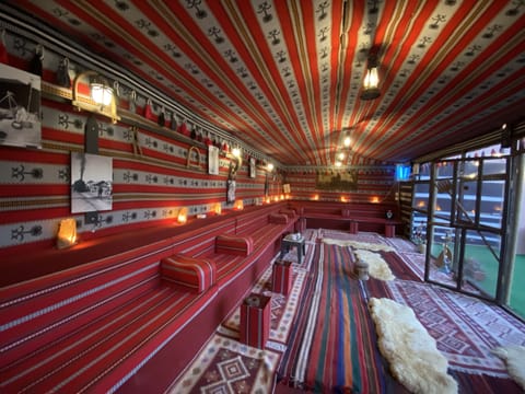 Outdoor banquet area