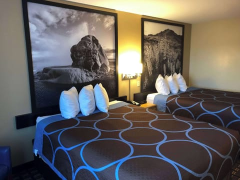 Standard Room, 2 Queen Beds | Desk, iron/ironing board, free WiFi, bed sheets