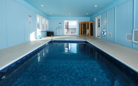 Private indoor pool with Smoky Mountain views - Dive into luxury!