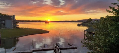 Sunrise off the patio. 