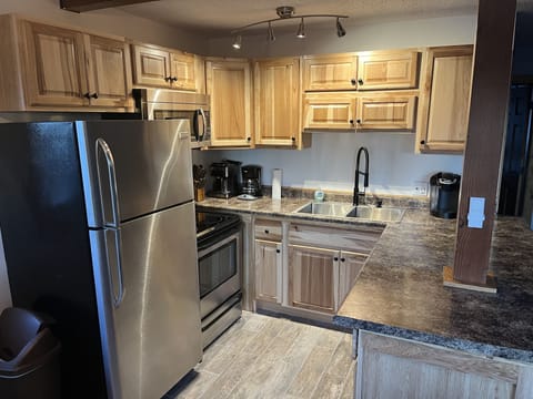 Fully stocked kitchen