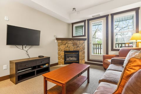 Smart TV and Gas Fireplace | 1 Bedroom Side
