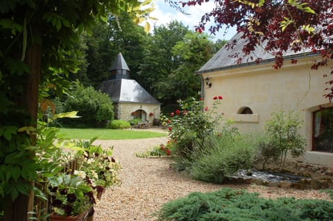 Les Lauriers scented courtyard garden.