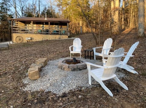 Enjoy a drink and/or make some s’mores while watching the fire and relaxing 