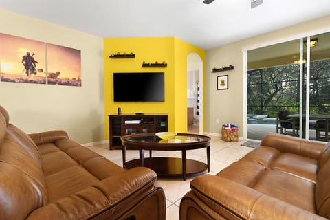 The Great Room with sliders to the lanai!