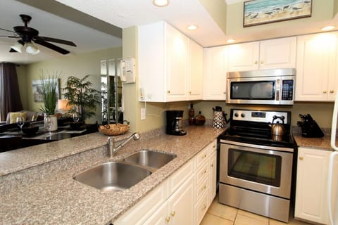 Perdido Sun Resort Unit 1012 Fully Equipped Kitchen with Gulf View