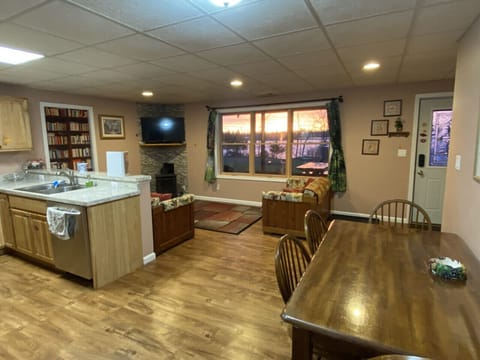 Check out the sunset while you are cooking or socializing around the table!