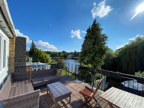 View of the river from the first floor terrace