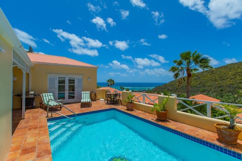 Private pool with a Caribbean View