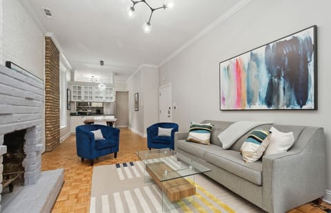 Living Room: Sleeper Sofa with Queen Memory Foam Mattress