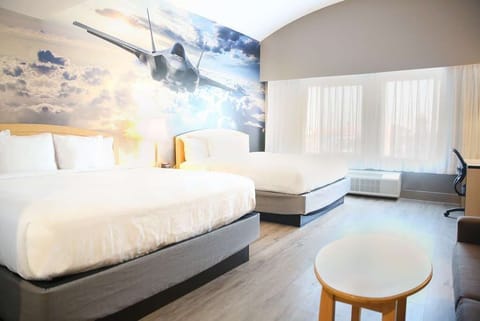Premium bedding, down comforters, Select Comfort beds, desk