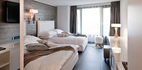 Premium bedding, down comforters, individually decorated