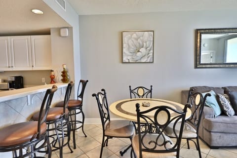 Dining table and breakfast bar