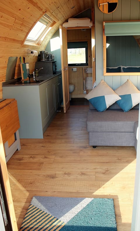 Luxury Cabin | Premium bedding, blackout drapes, bed sheets