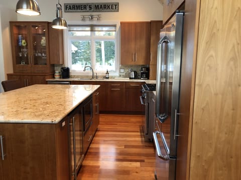 Beverage Refrigerator and Microwave/Convection Oven