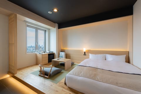 Japanese Style Modern Double Room, Non Smoking | Premium bedding, down comforters, pillowtop beds, iron/ironing board