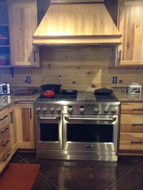 Professional grade stove and oven.