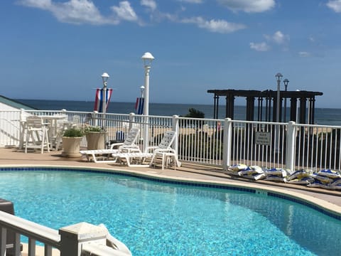 The view from the Studio. About 50 steps to the beach.