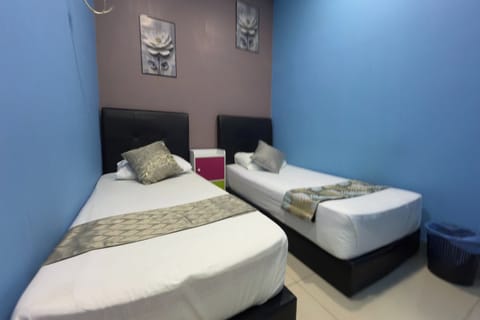 Two Single Bed | Desk, iron/ironing board (on request), WiFi (free)