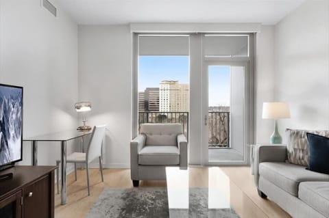 South Arlington Arlington 1 Bedroom with Balcony Living Room