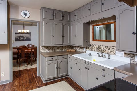 Kitchen for cooking meals for friends and family