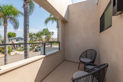 Second bedroom: queen bed, private deck, ensuite bathroom.
