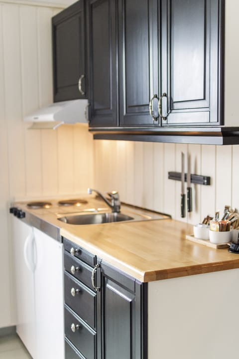 Cabin, 2 Bedrooms, Sea Facing | Private kitchen | Fridge, microwave, stovetop, coffee/tea maker