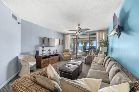 Spacious Living Area with Access to the Balcony