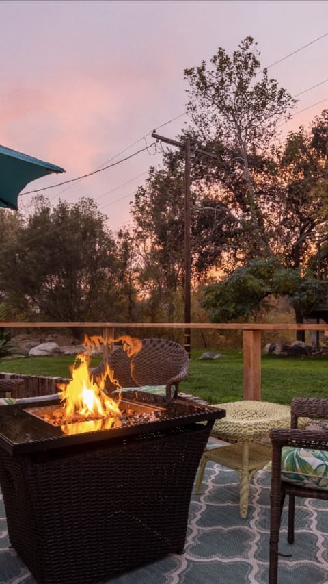 Firepit for evening smores, and sitting around