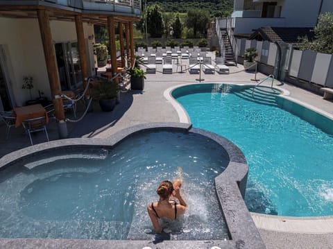 Outdoor pool, open 10:30 AM to 8:30 PM, sun loungers