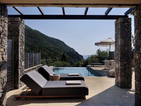 Deluxe Double Room Sea View with Private Pool | Terrace/patio