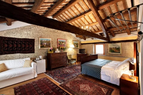 Premium bedding, down comforters, pillowtop beds, individually decorated