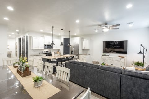 Dining Room View - With an open and spacious floor plan, the Dining Room and Kitchen can accommodate meal preparations for groups large or small.