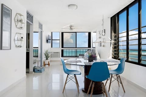 Open space living and dining area