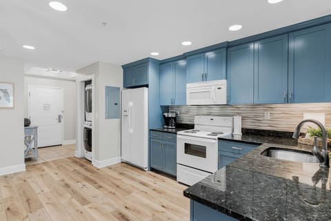 Kitchen, laundry and entryway