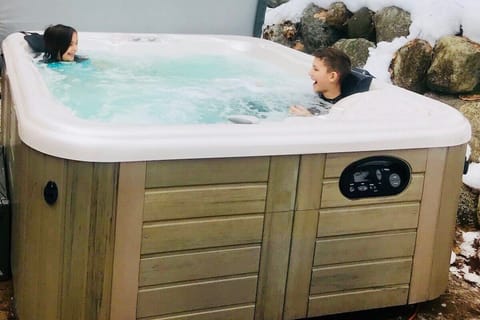 Getaway from it all - and yet be close to Traverse City.  Great vacation rental to use as a jumping off point - close to beaches, Sleeping Bear Dunes, TC, Leelanau peninsula, wineries, and Sutton's Bay. Hot Springs hot tub with new easy lift cover 