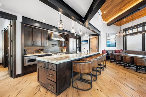 48" Blue Star range, 2 dishwashers, large fridge, microwave drawer