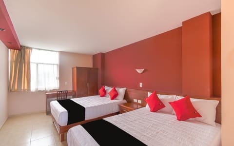 Standard Room, 2 Double Beds | Desk, iron/ironing board, free WiFi, bed sheets