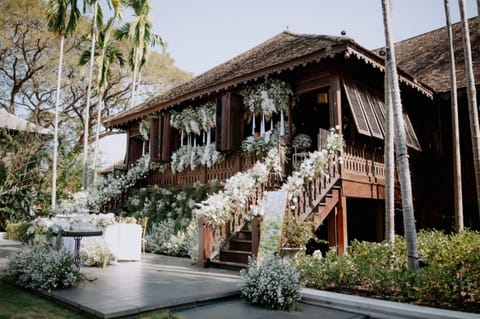 Outdoor wedding area