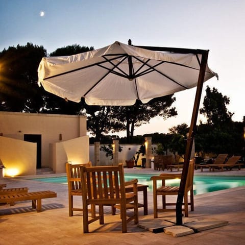 Seasonal outdoor pool, open 8:00 AM to 8:00 PM, pool umbrellas