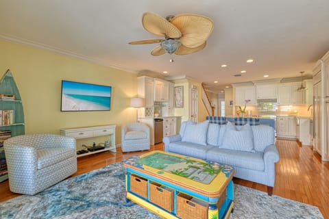 French doors to the outdoor oasis