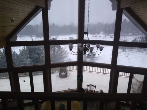 there's Lake Michigan out there somewhere