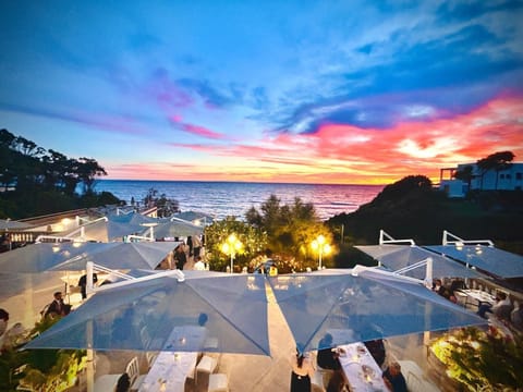 Breakfast, lunch, dinner served; Mediterranean cuisine, pool views 