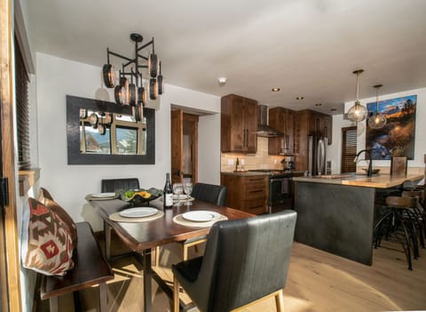 Kitchen and dining area