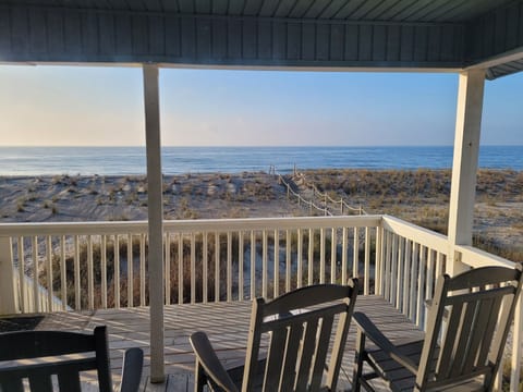 Porch view and beach access